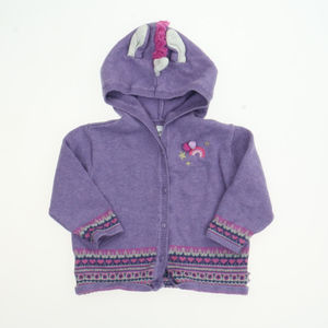Souris Mini Girls Purple Cardigan size: 9-12 Months